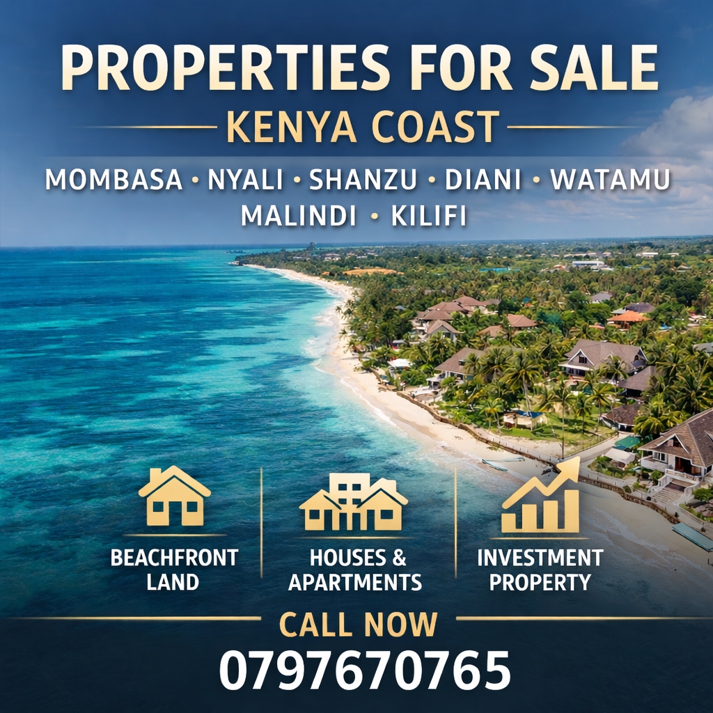 Properties for Sale in Mombasa & Kenya Coast