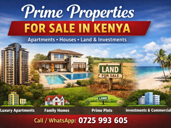 Prime Properties for Sale in Kenya – Apartments Houses Land Investment Opportunities