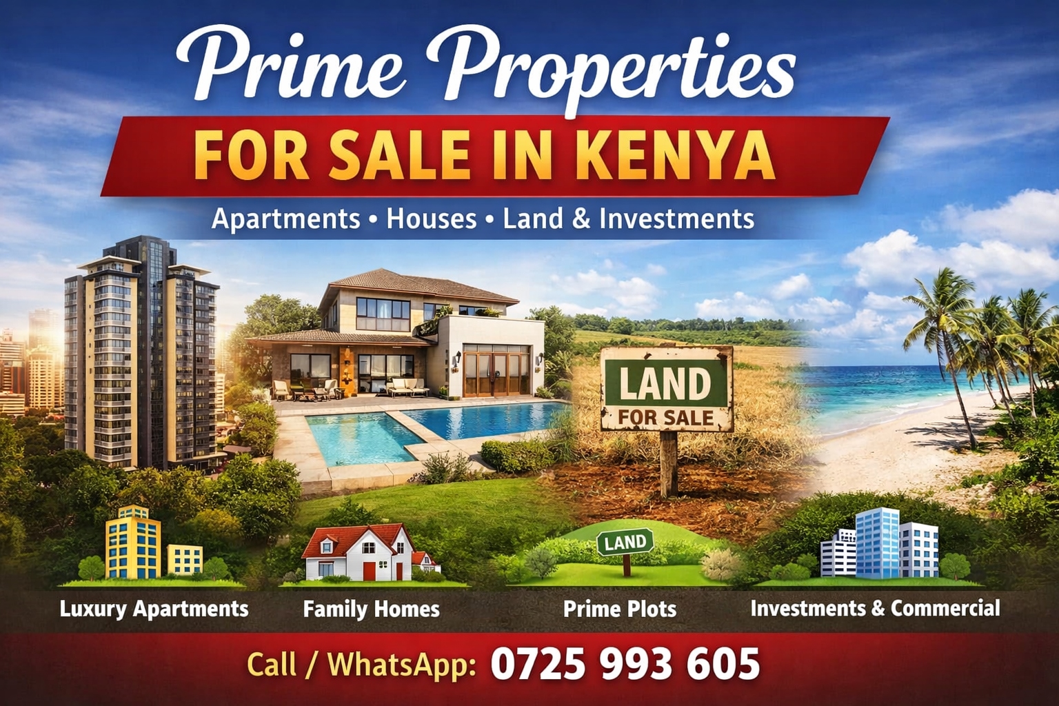 Prime Properties for Sale in Kenya – Apartments Houses Land Investment Opportunities