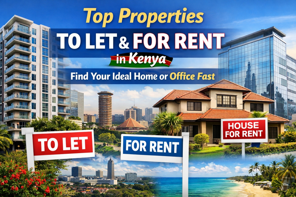 Properties for rent To let in kenya nairobi upperhill parklands mombasa