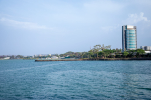 Aerial view of Nyali, a prime Mombasa real estate area for investment.